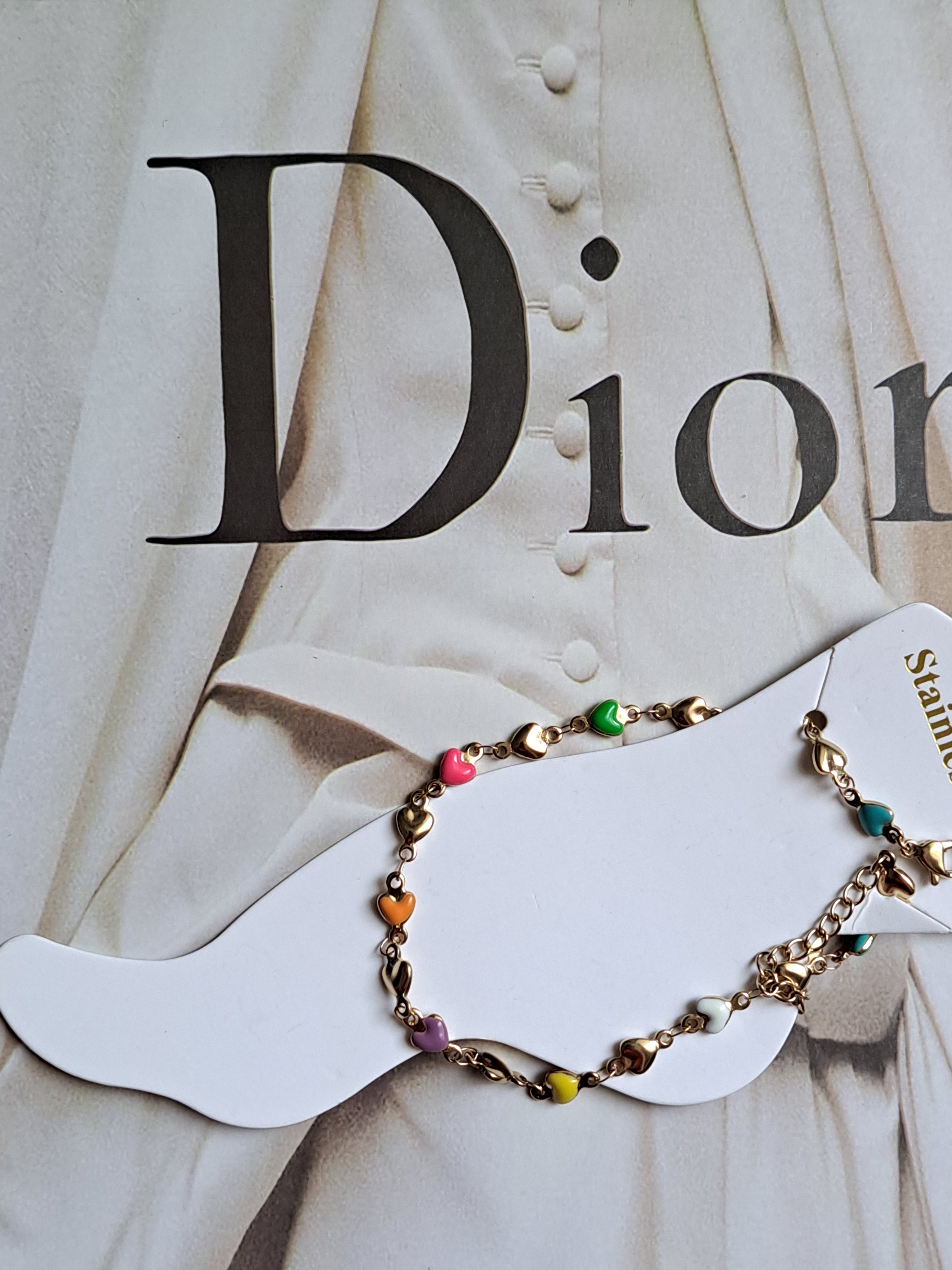 Bracelet de cheville "coeur"