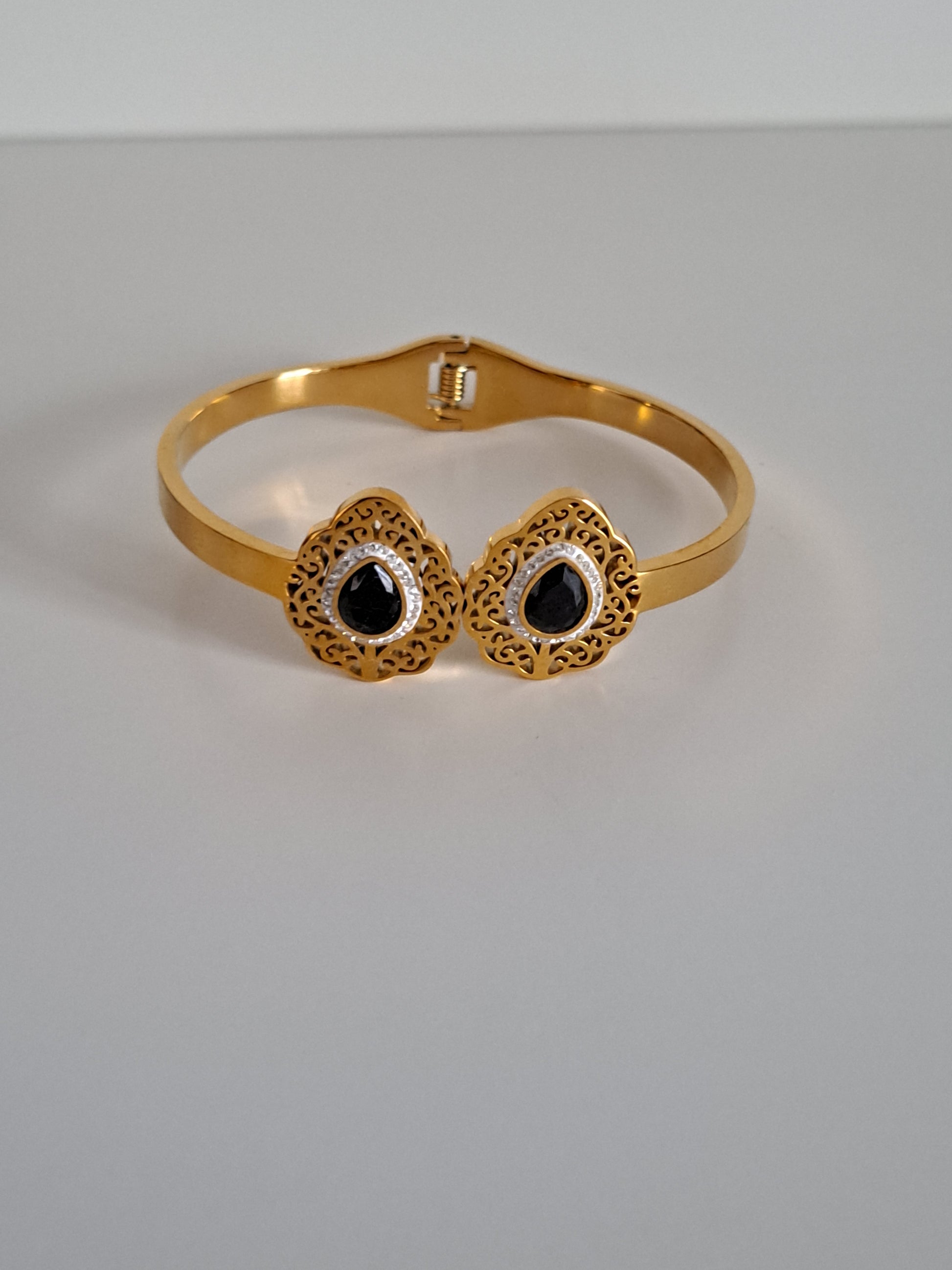 Bracelet jonc "deux gouttes"