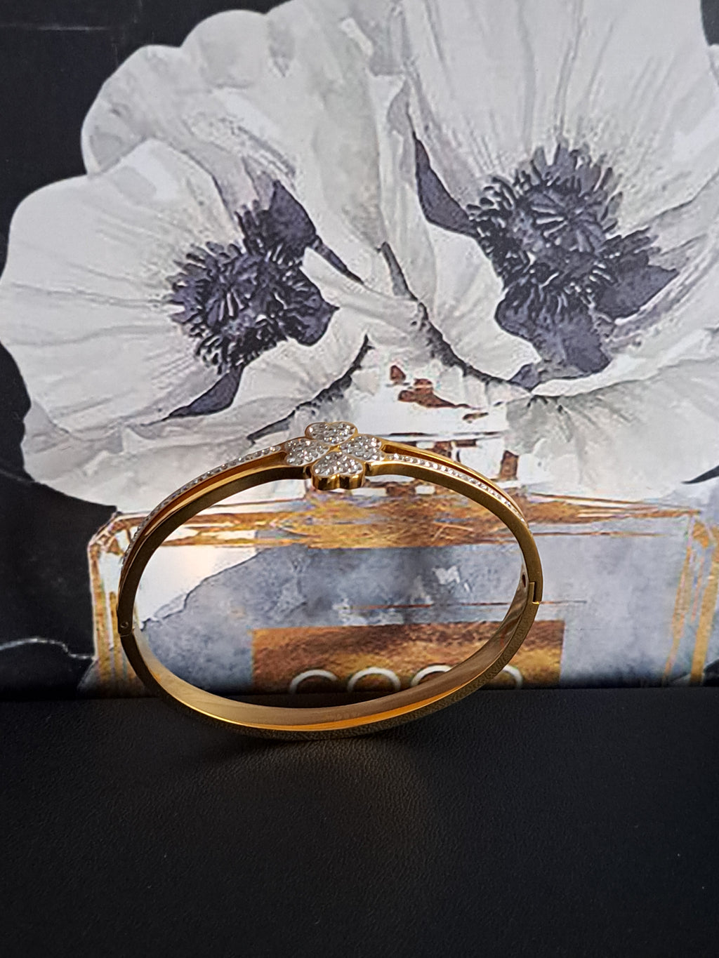 Bracelet jonc "Flora"