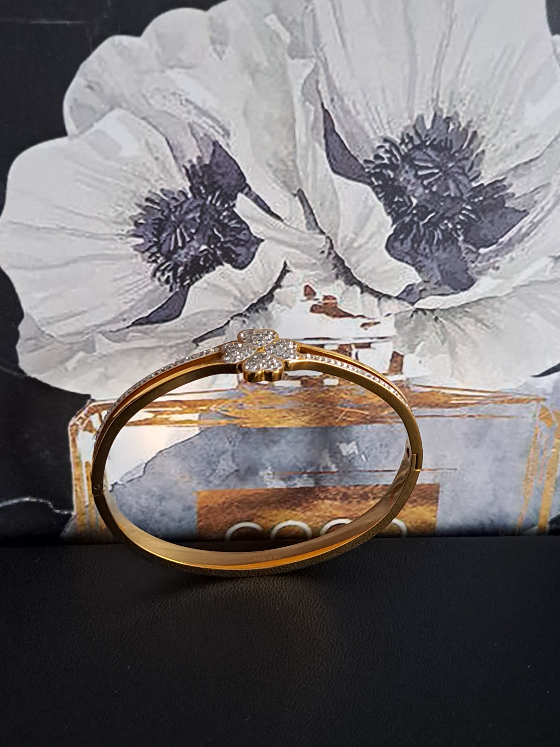 Bracelet jonc "Flora"