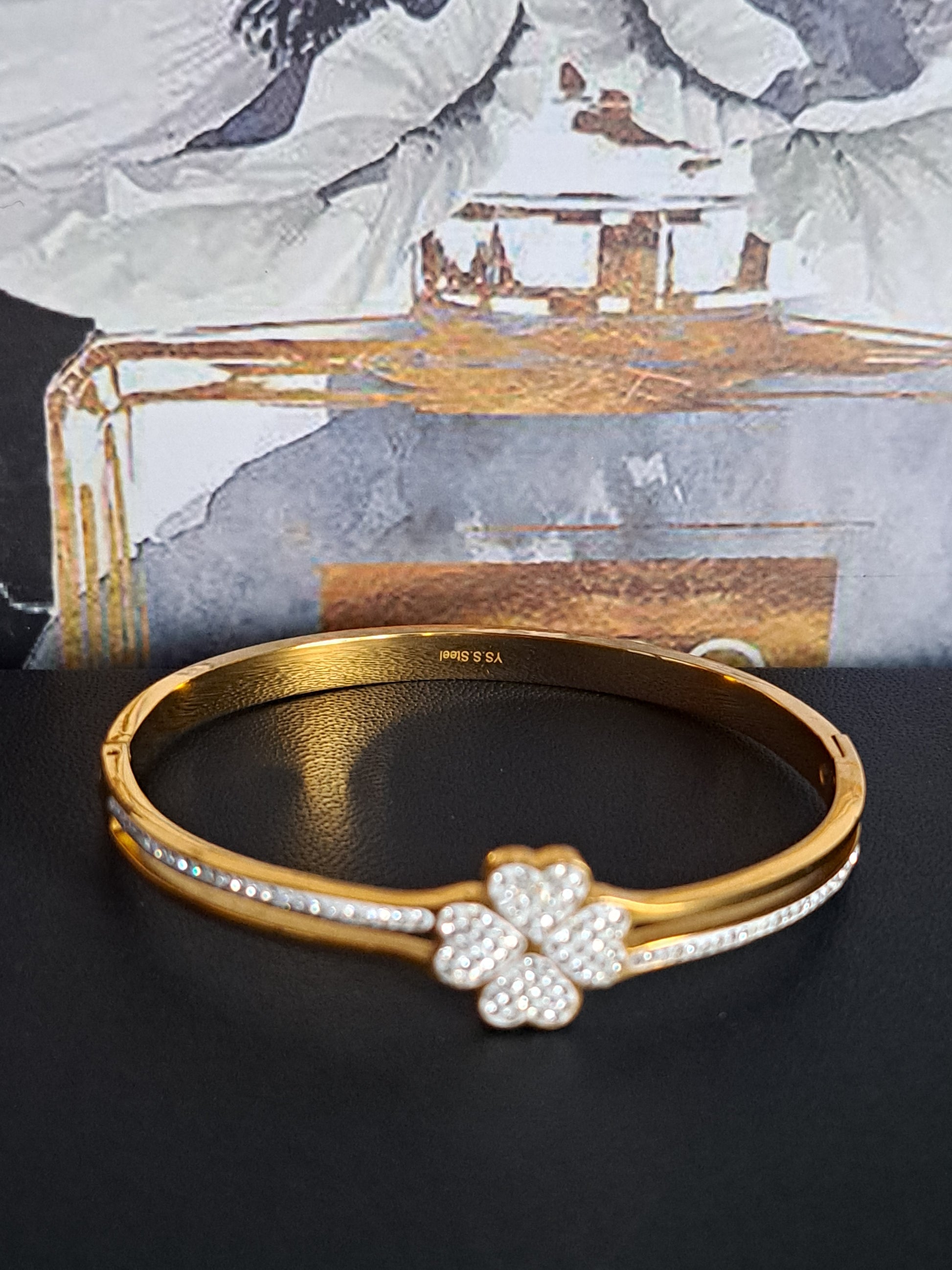Bracelet jonc "Flora"