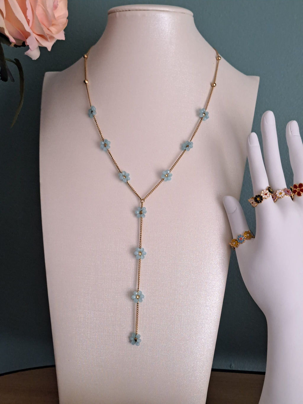 Collier "multi marguerites"