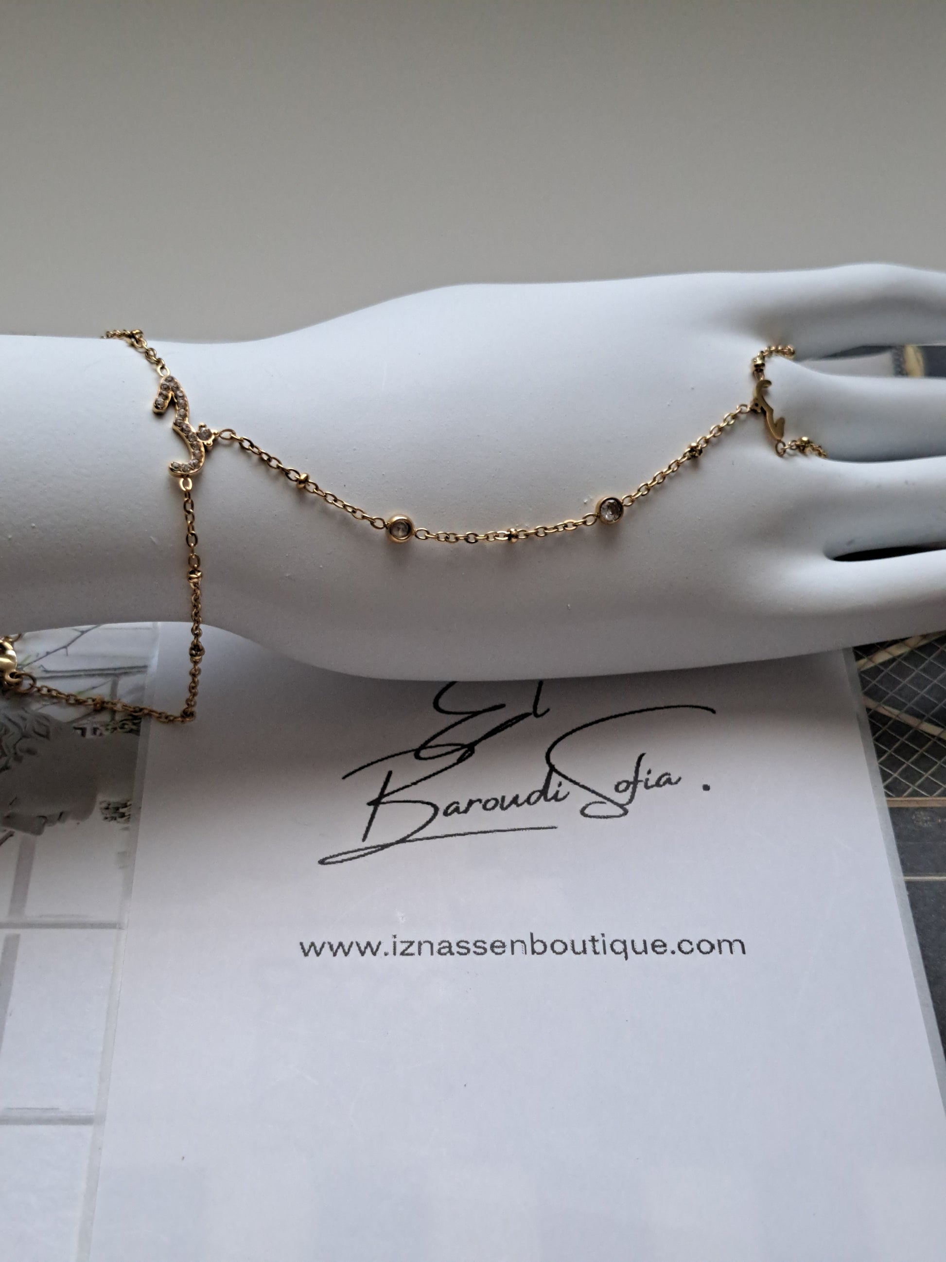 Bracelet chaîne de main "Hob"