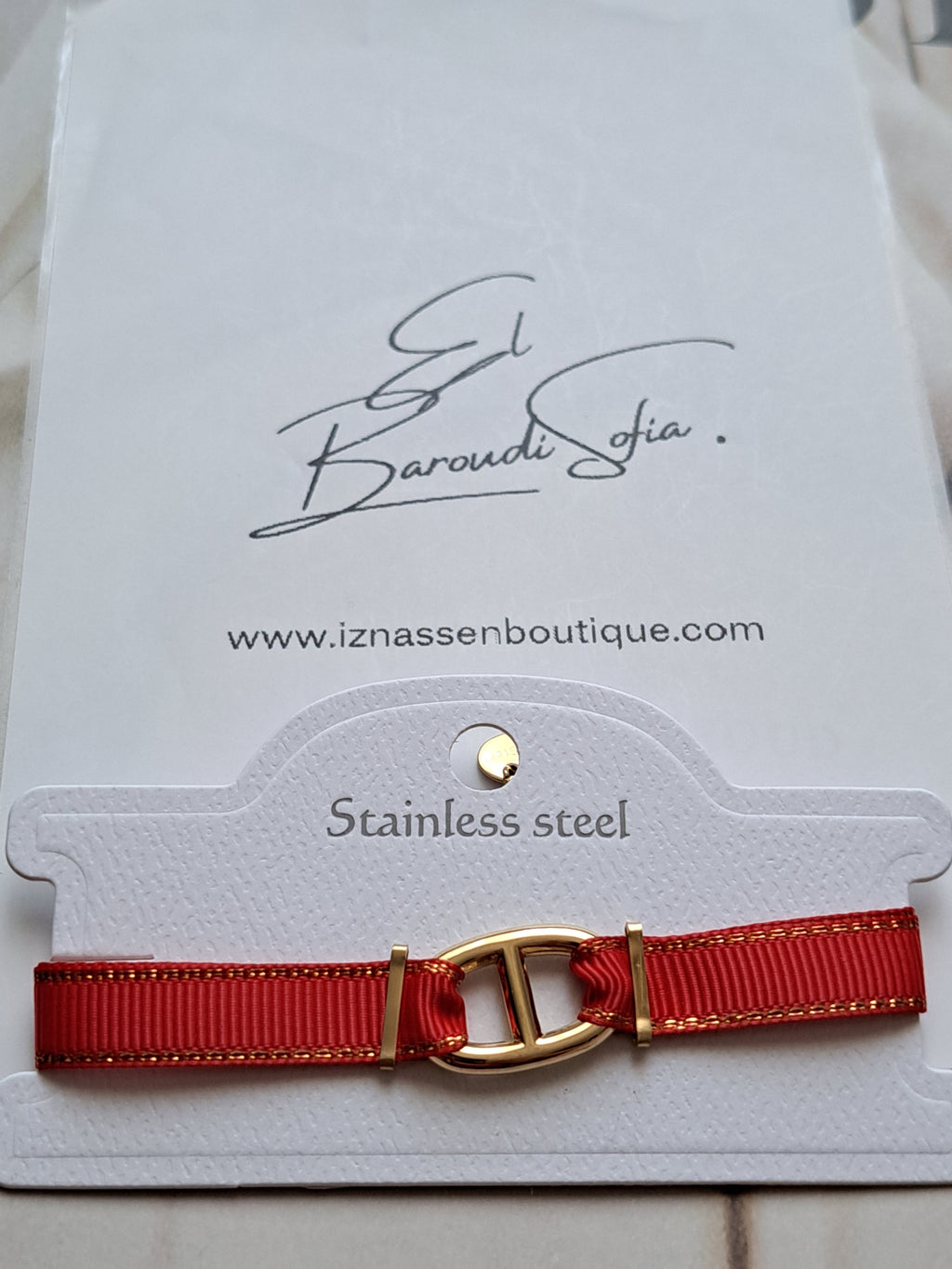 Bracelet "Sihème" rouge