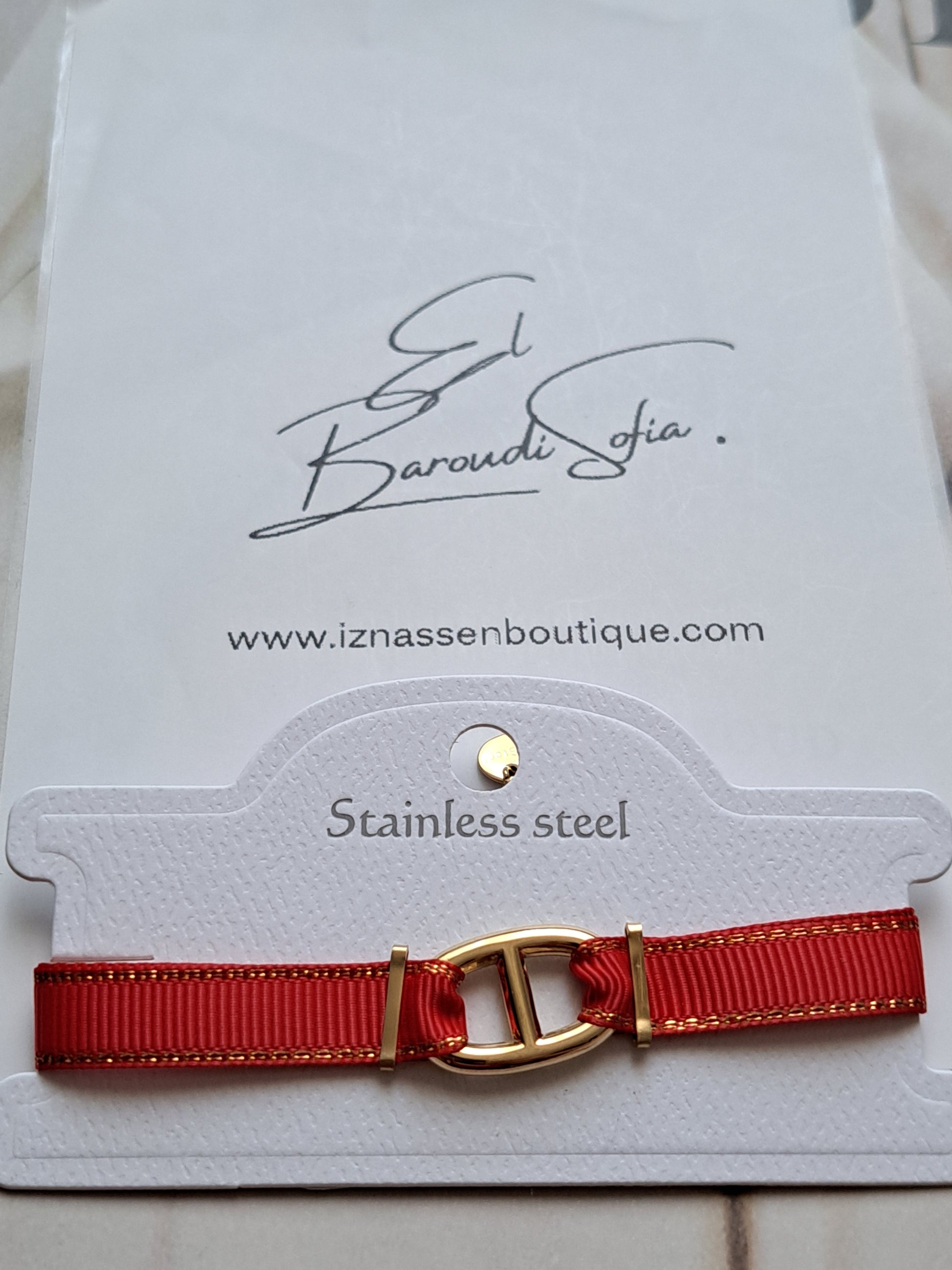 Bracelet "Sihème" rouge