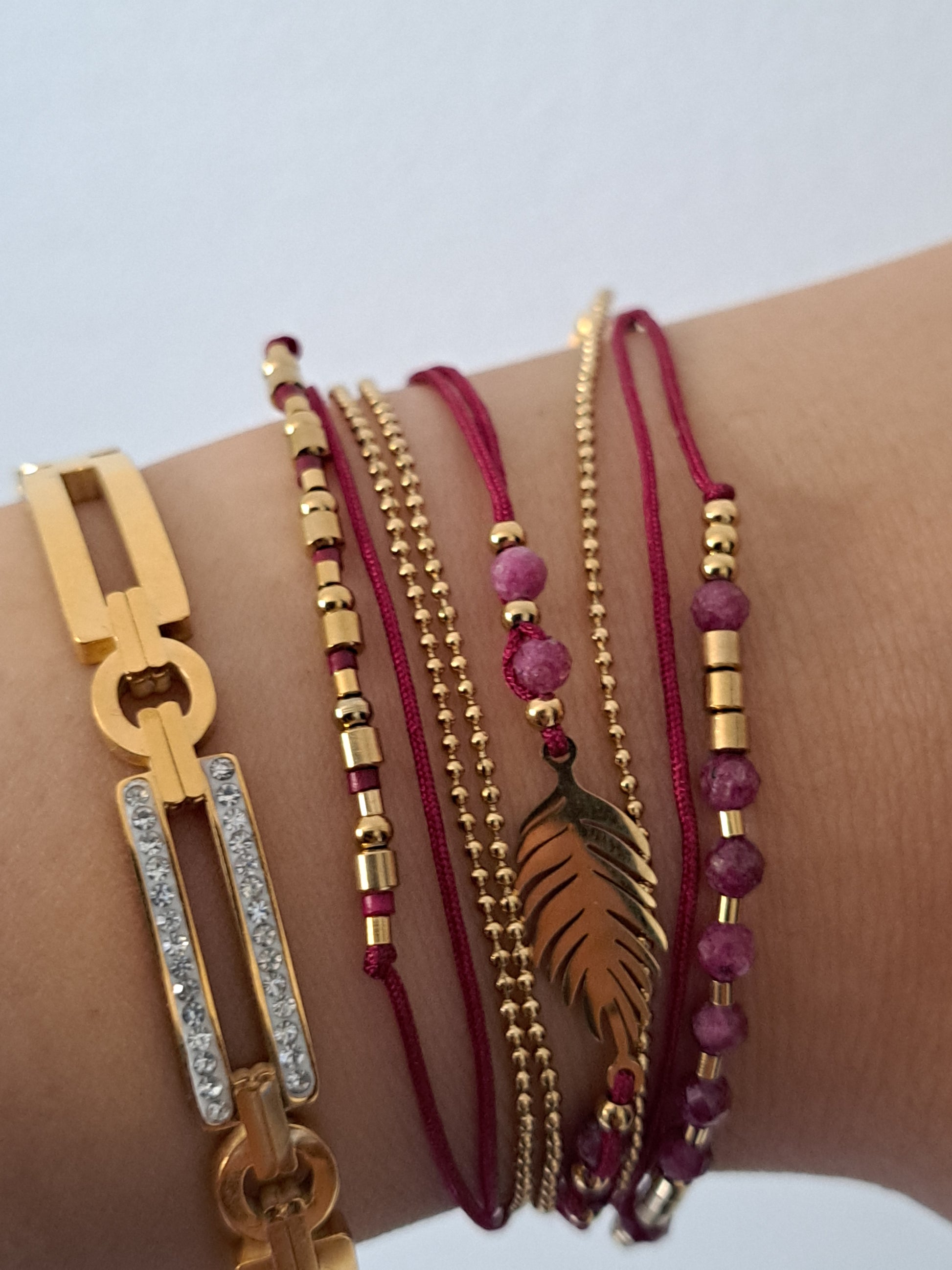 Bracelet long"Feuille"