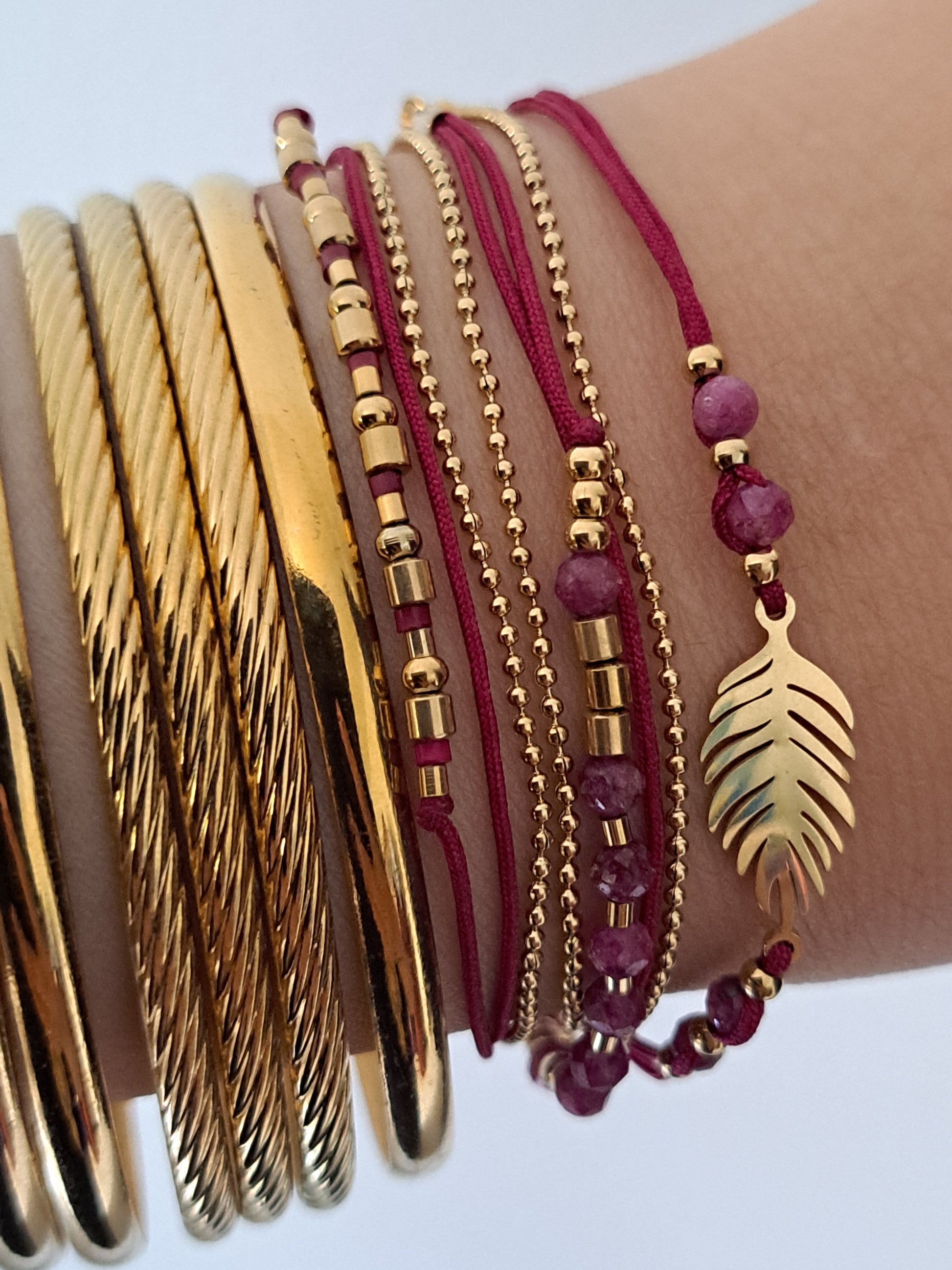 Bracelet long"Feuille"