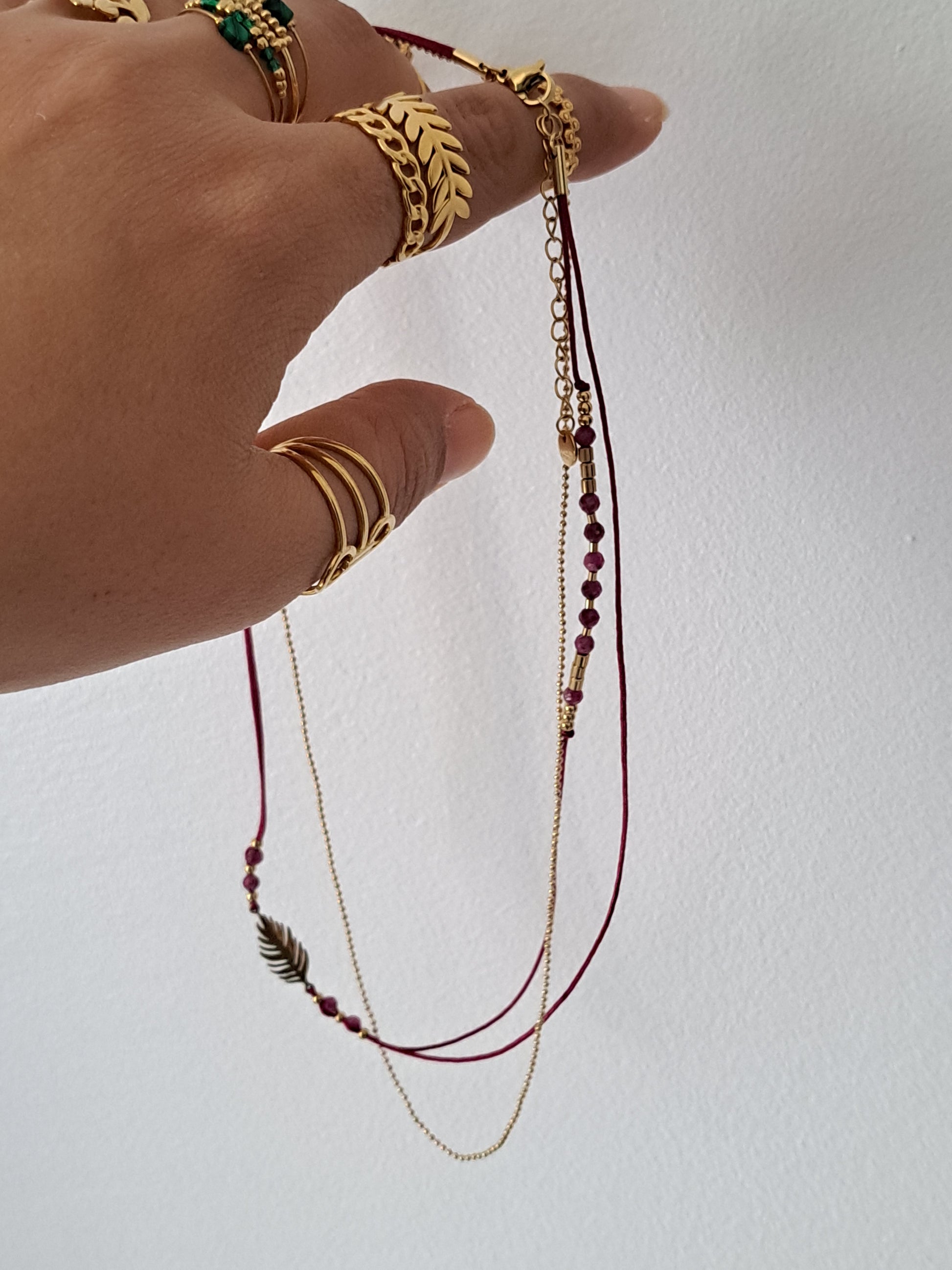 Bracelet long"Feuille"
