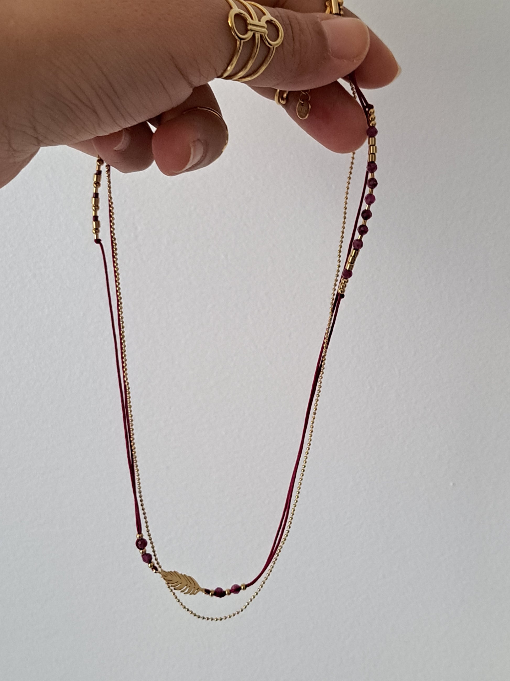 Bracelet long"Feuille"