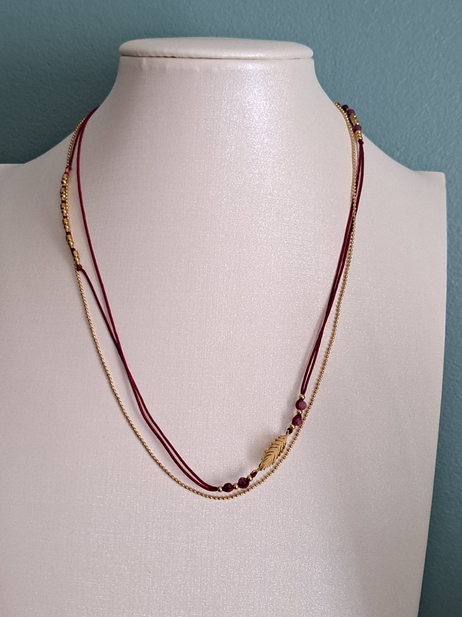 Bracelet long"Feuille"