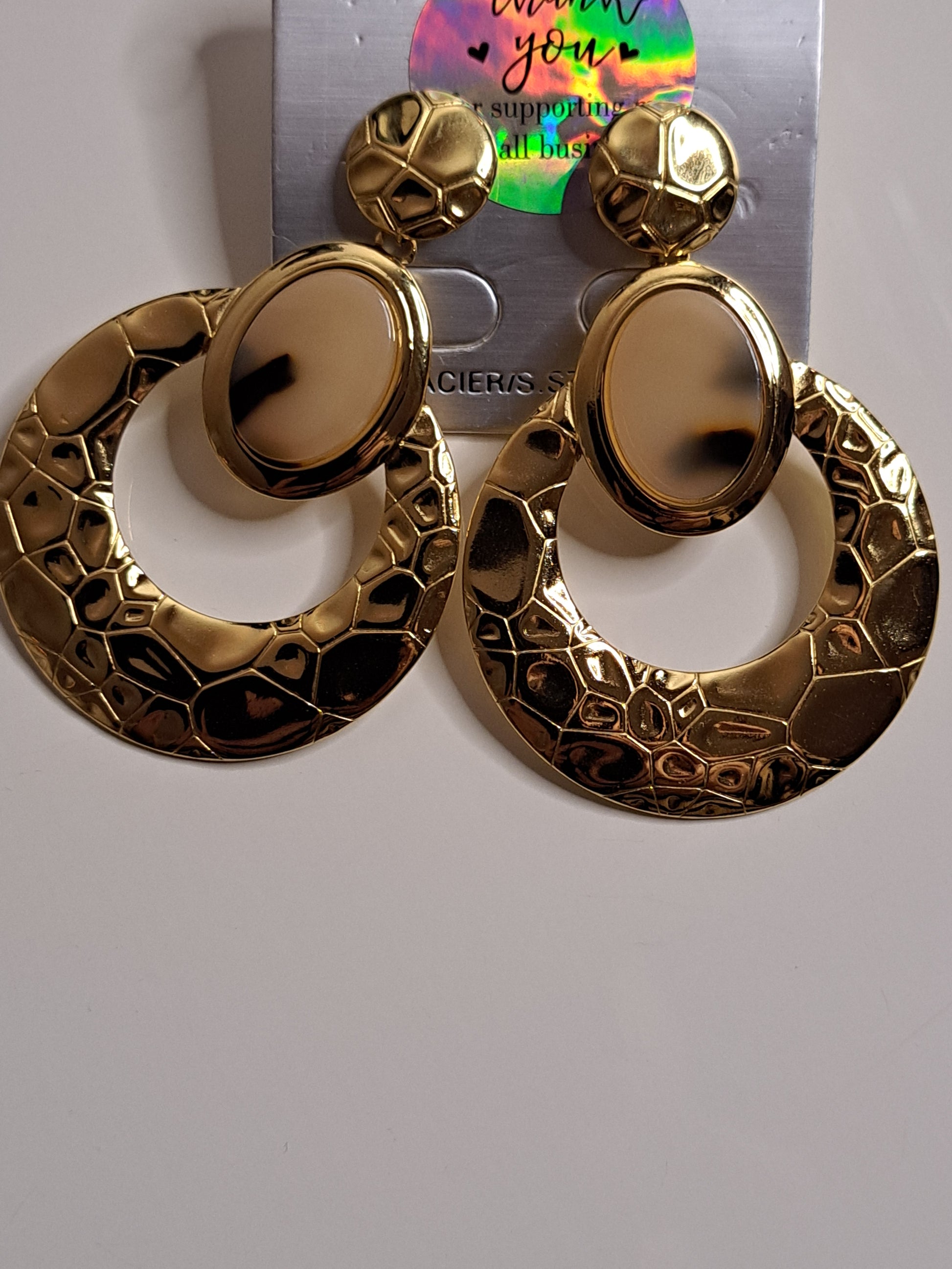 Boucles d'oreilles léopard