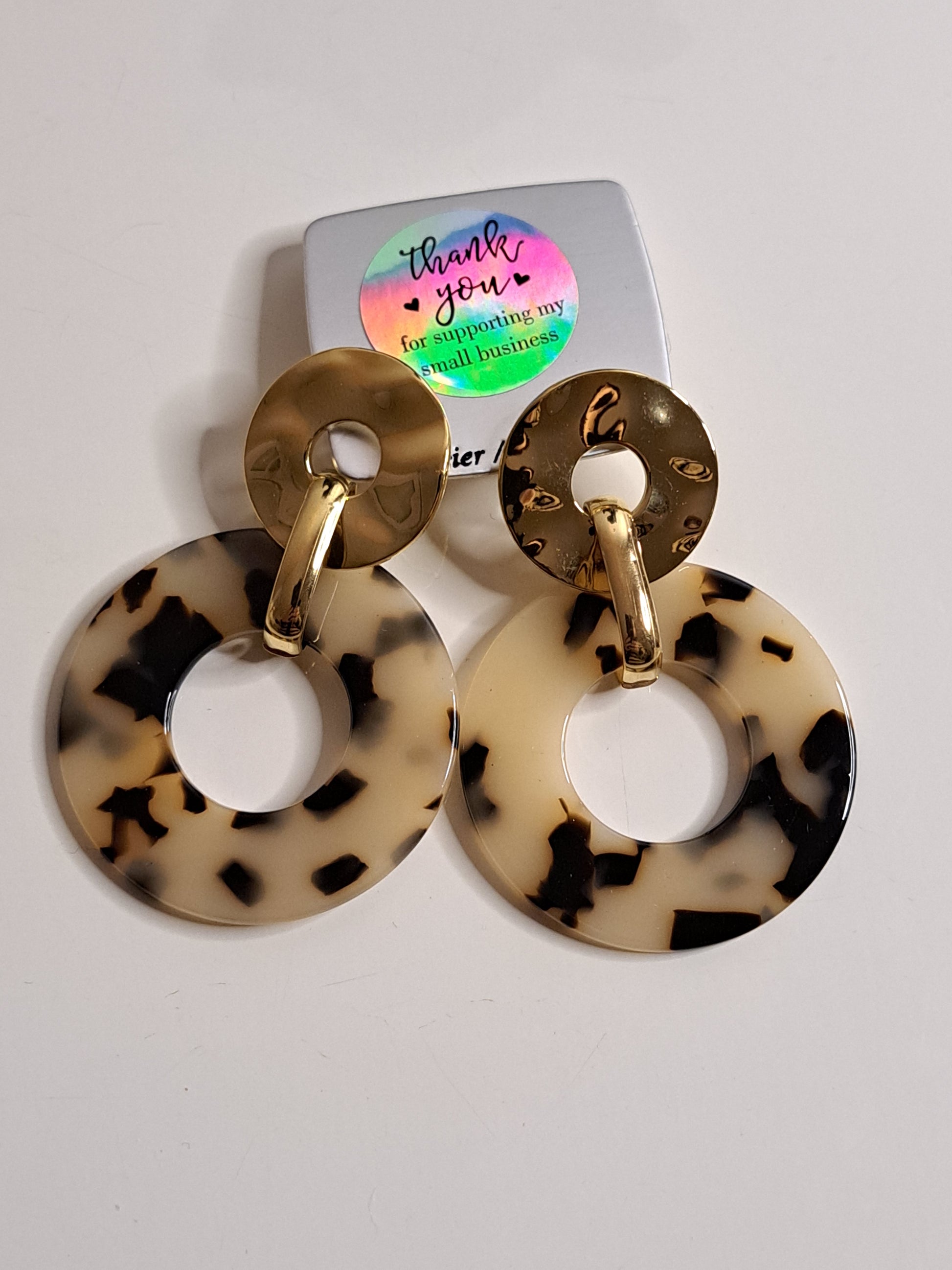 Boucles d'oreilles léopard