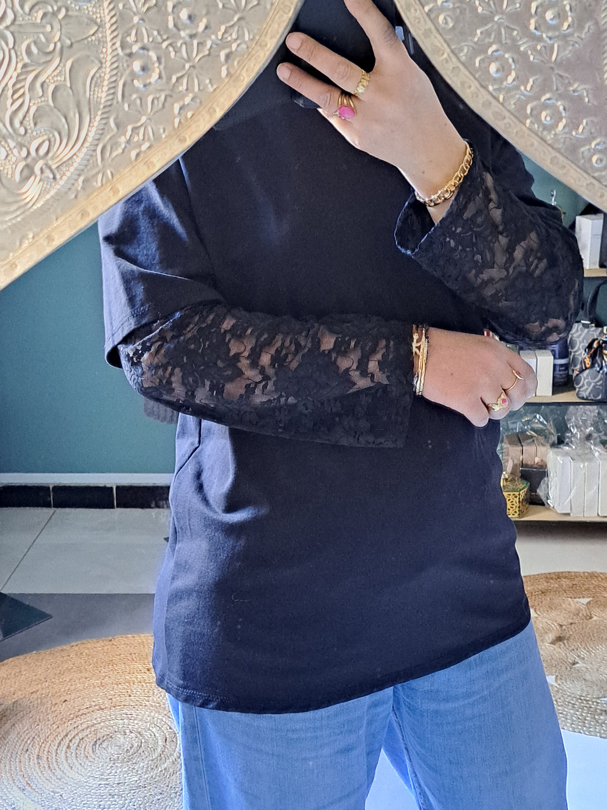 T-shirt dentelle