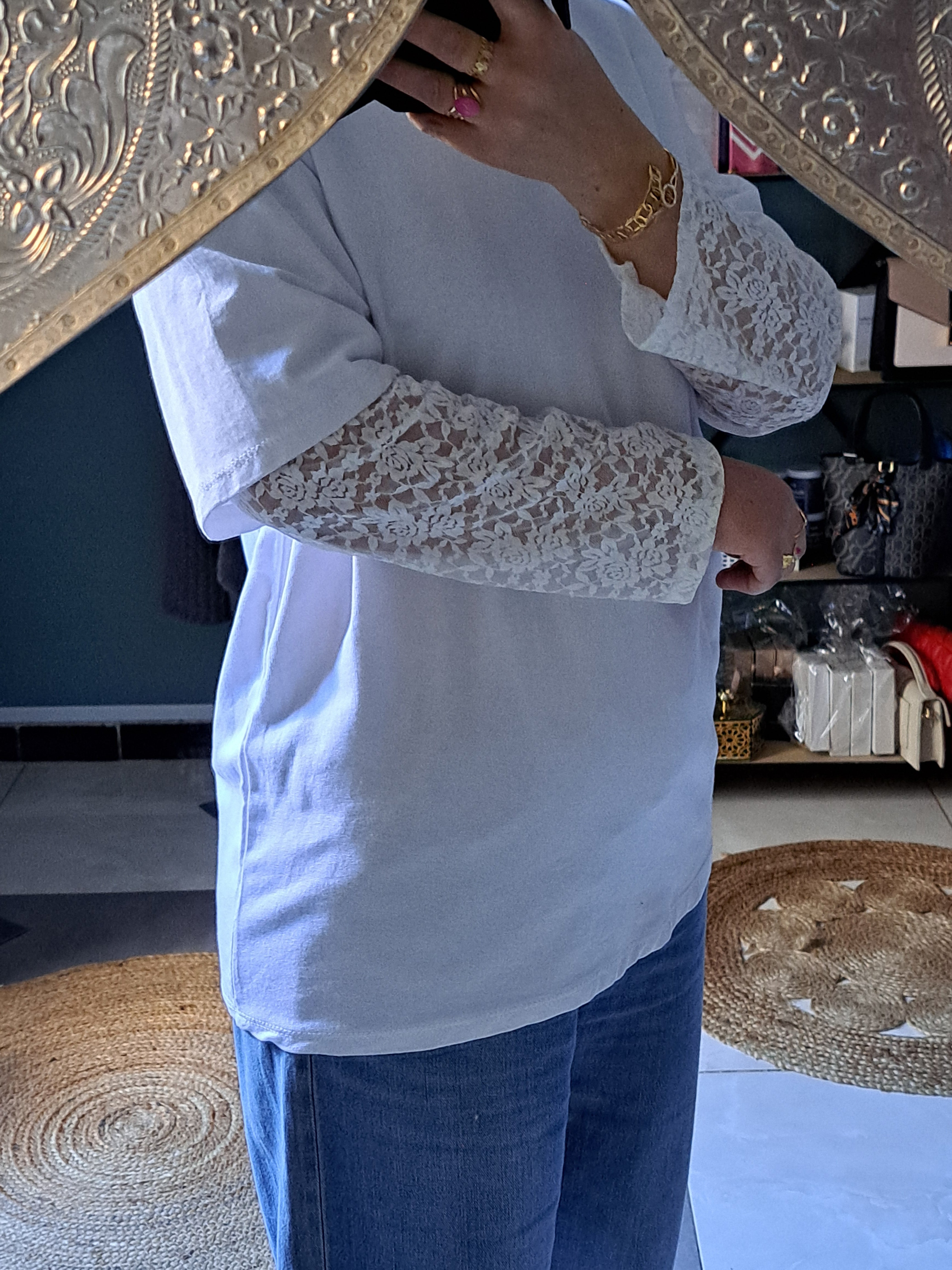 T-shirt dentelle
