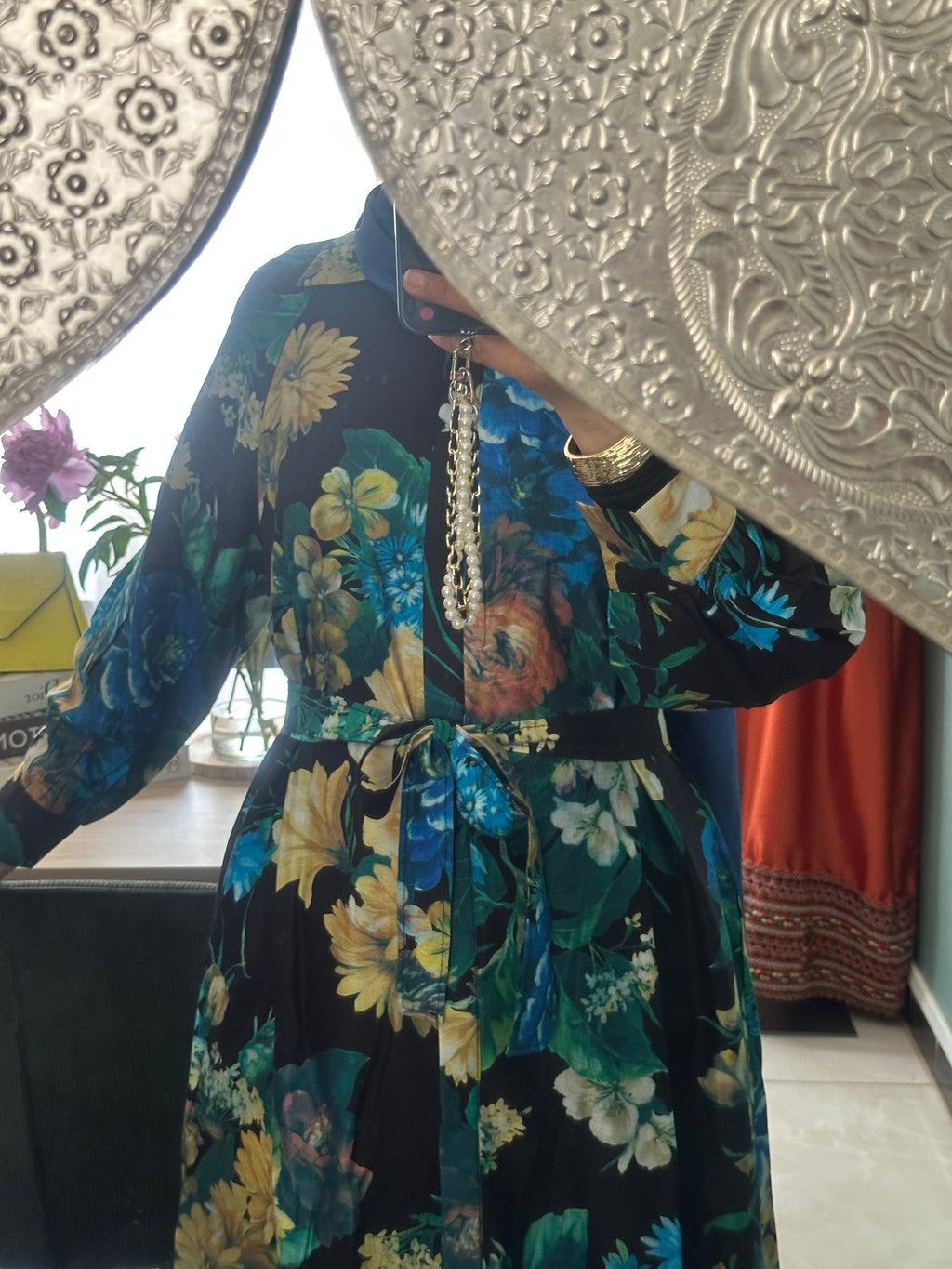 Robe chemise fleurie