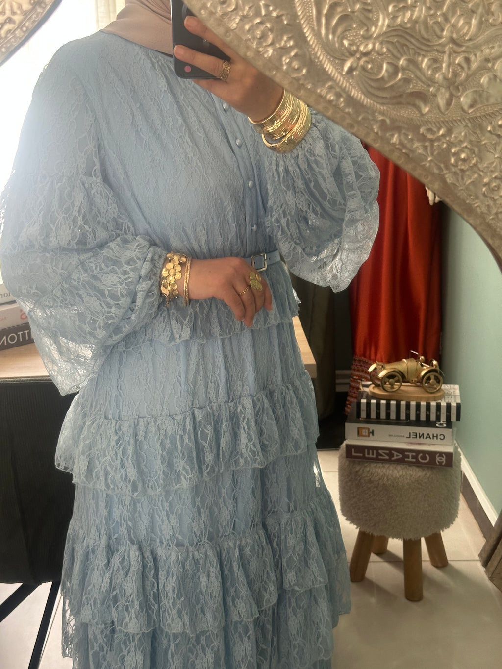 Robe maxi dentelle