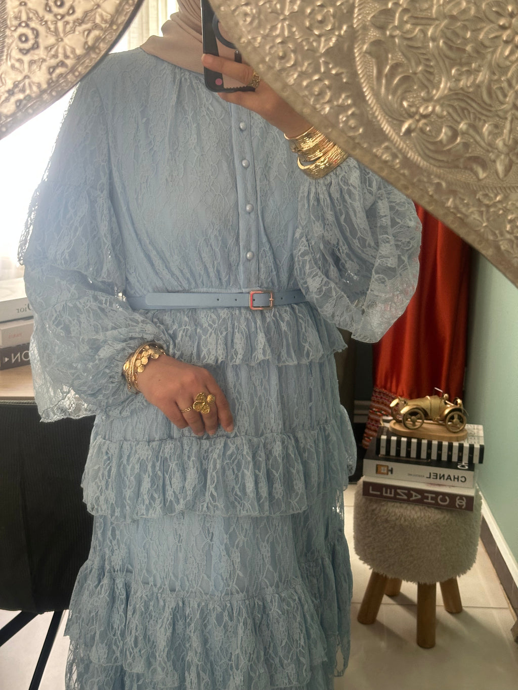 Robe maxi dentelle
