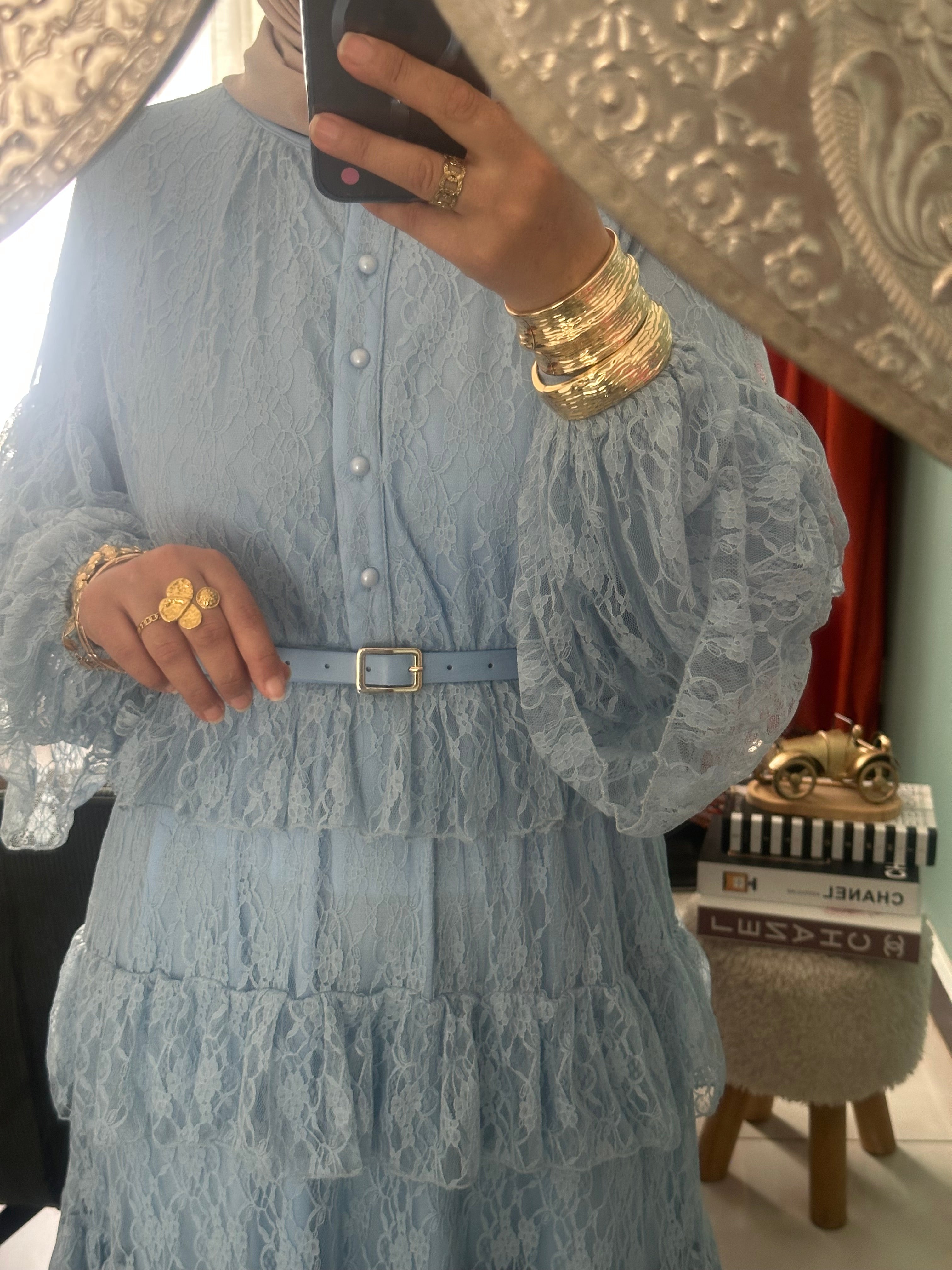 Robe maxi dentelle