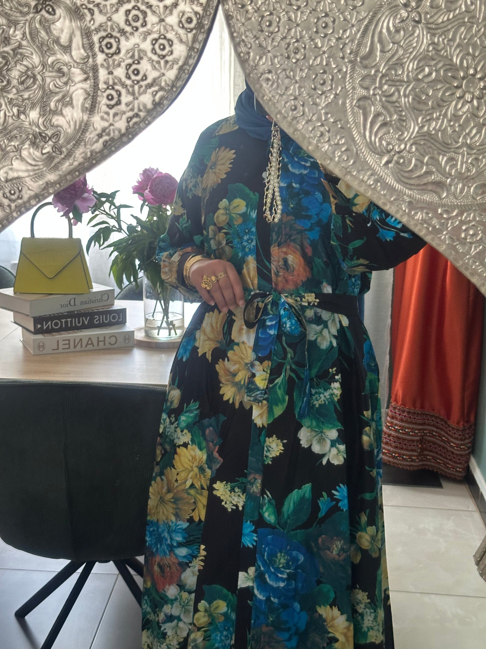 Robe chemise fleurie