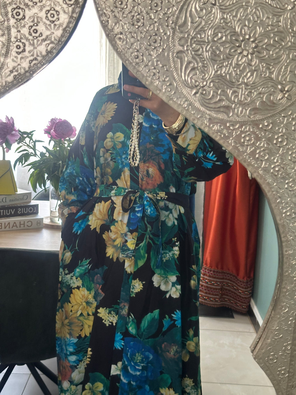 Robe chemise fleurie