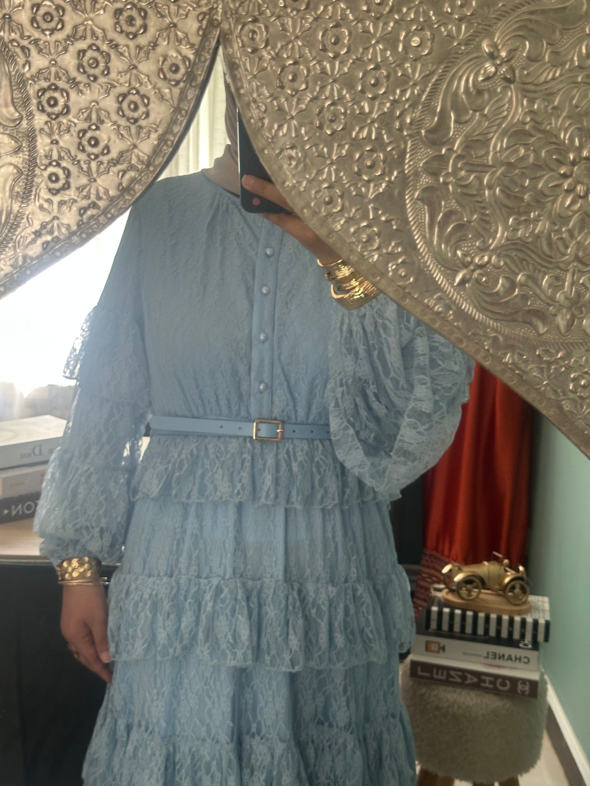 Robe maxi dentelle