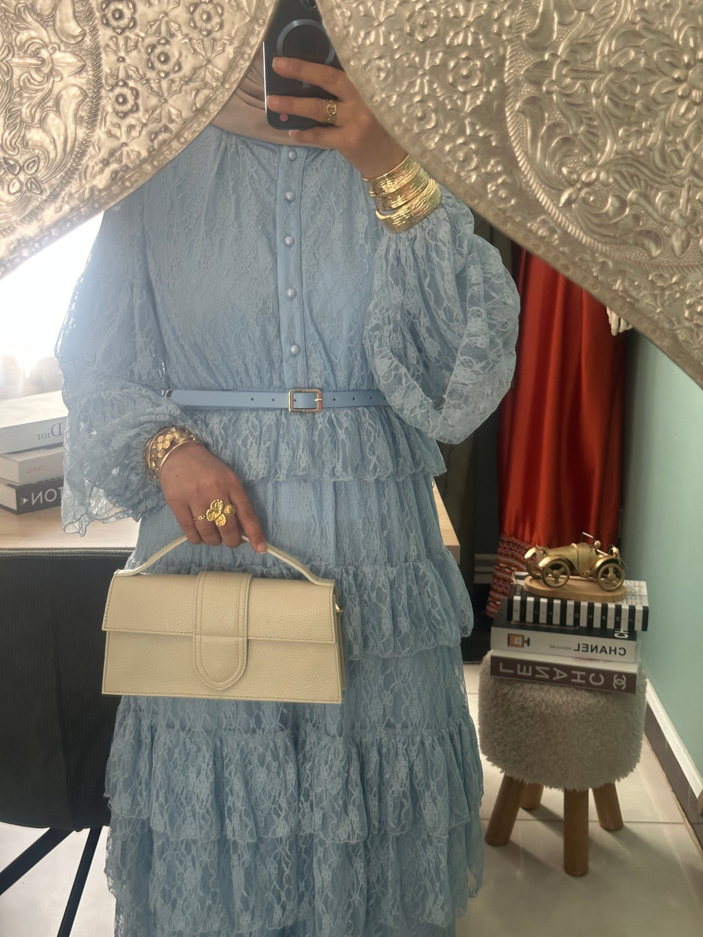 Robe maxi dentelle