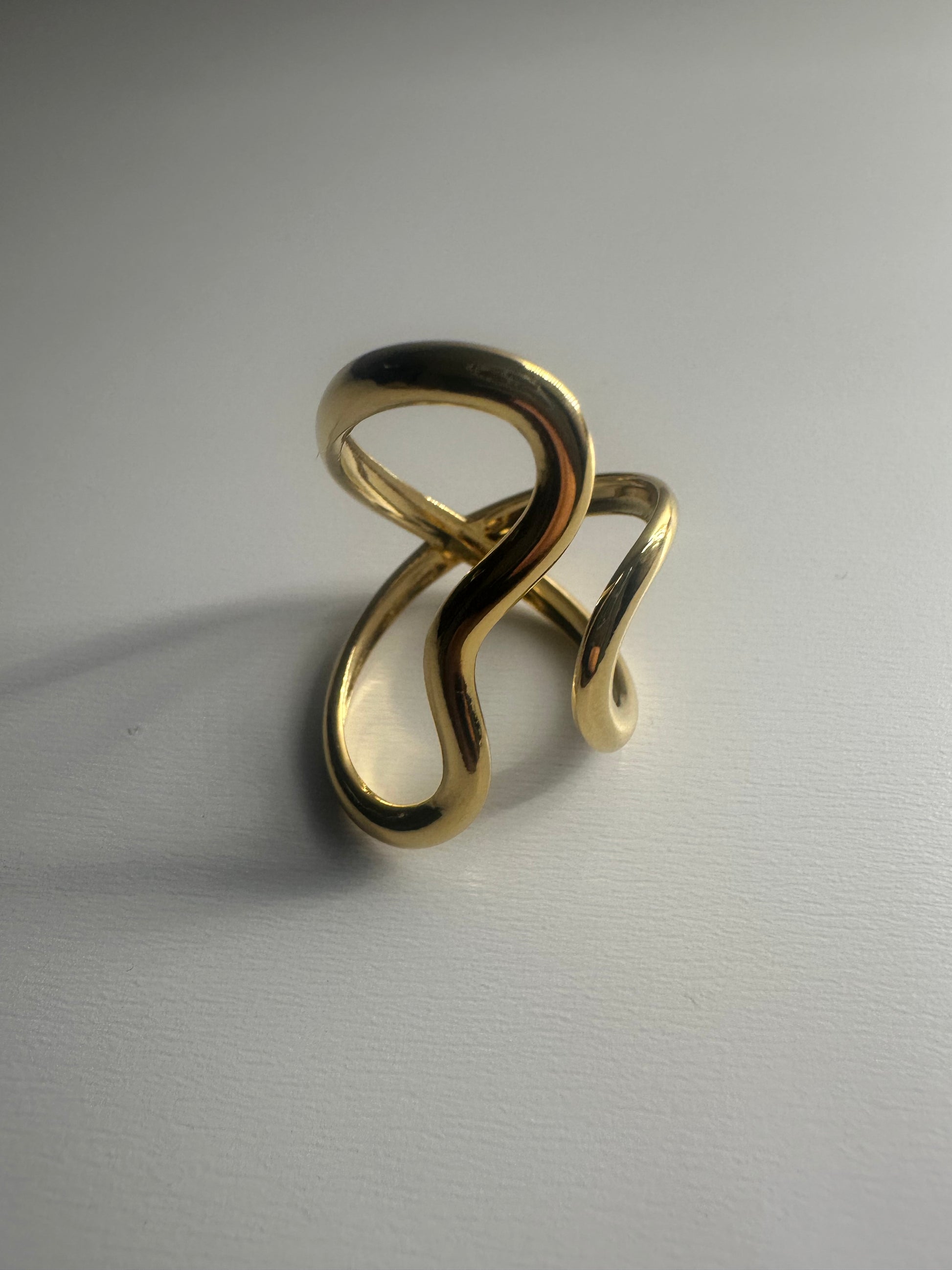Bague vague en acier inoxydable