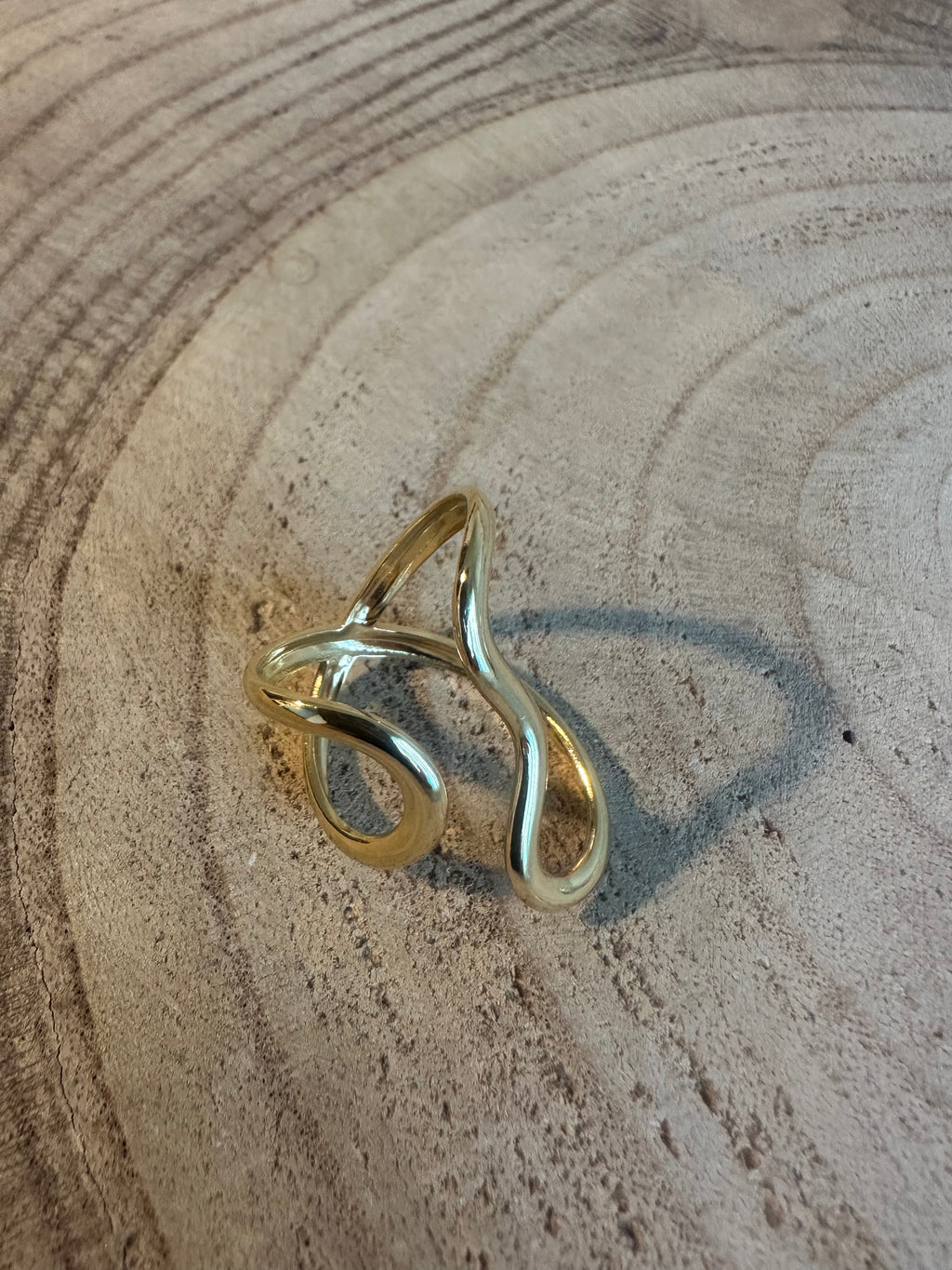 Bague vague en acier inoxydable