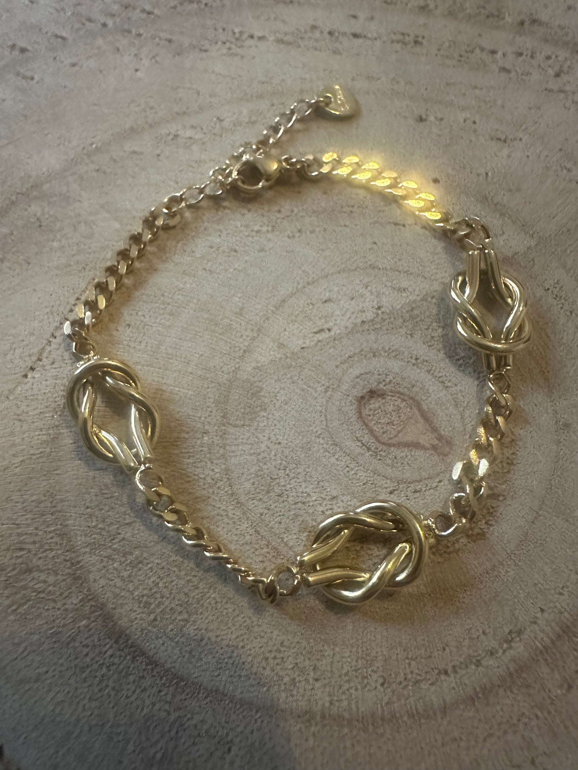 Bracelet maillons entrelacés