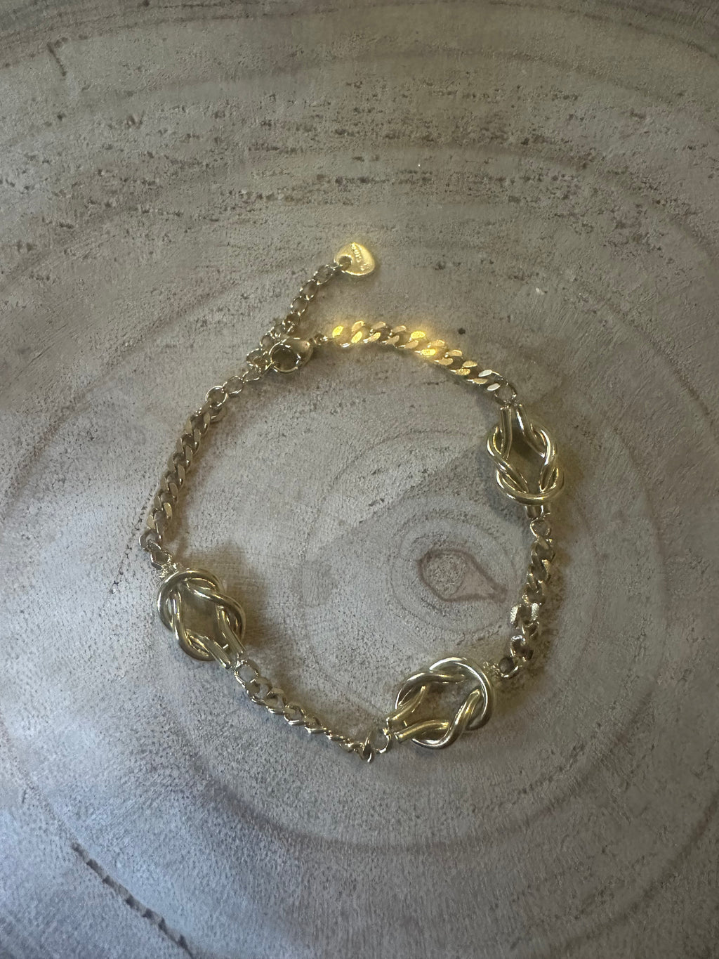 Bracelet maillons entrelacés
