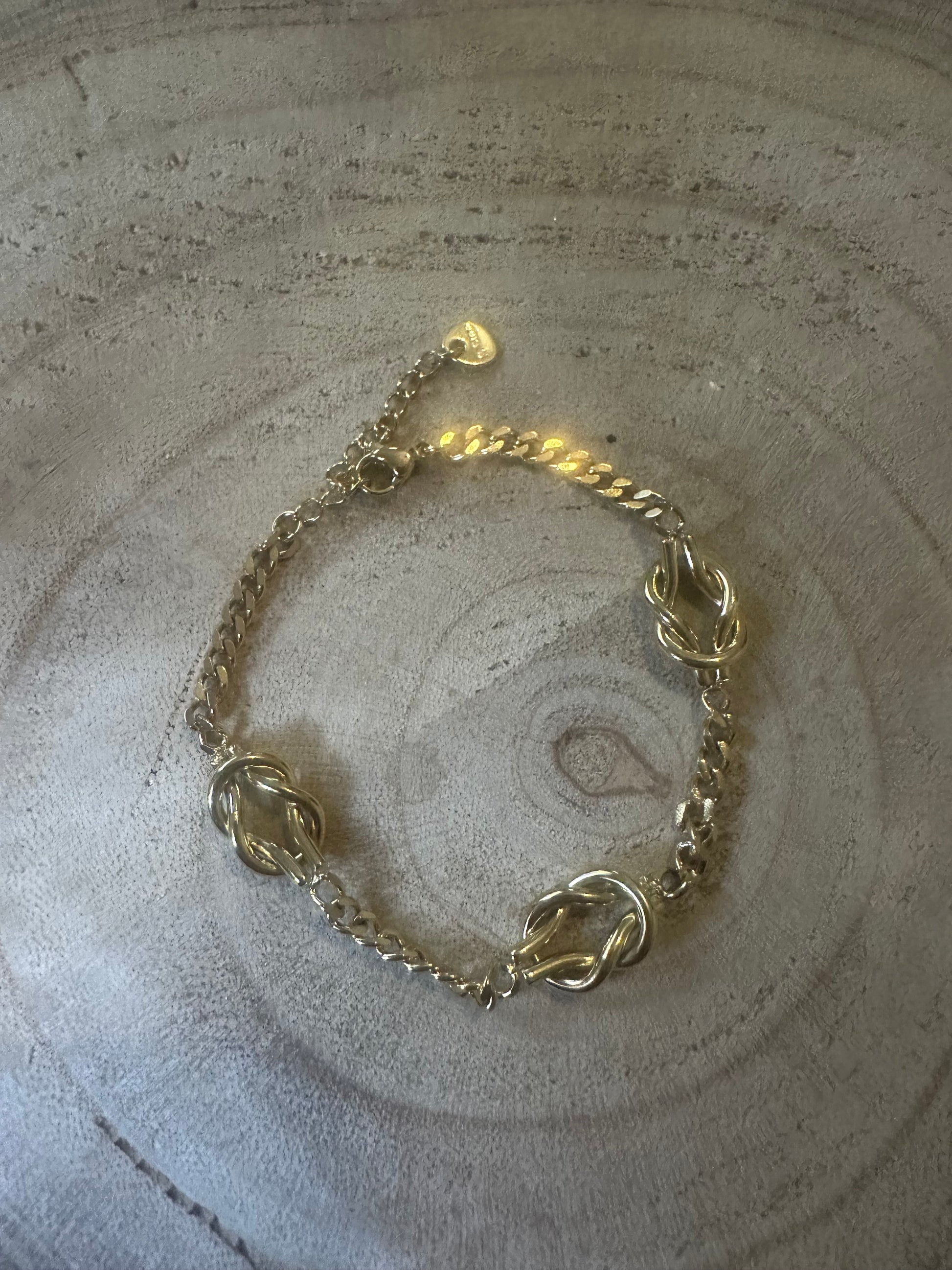 Bracelet maillons entrelacés