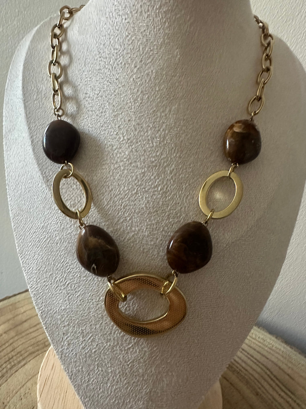 Collier bicolore