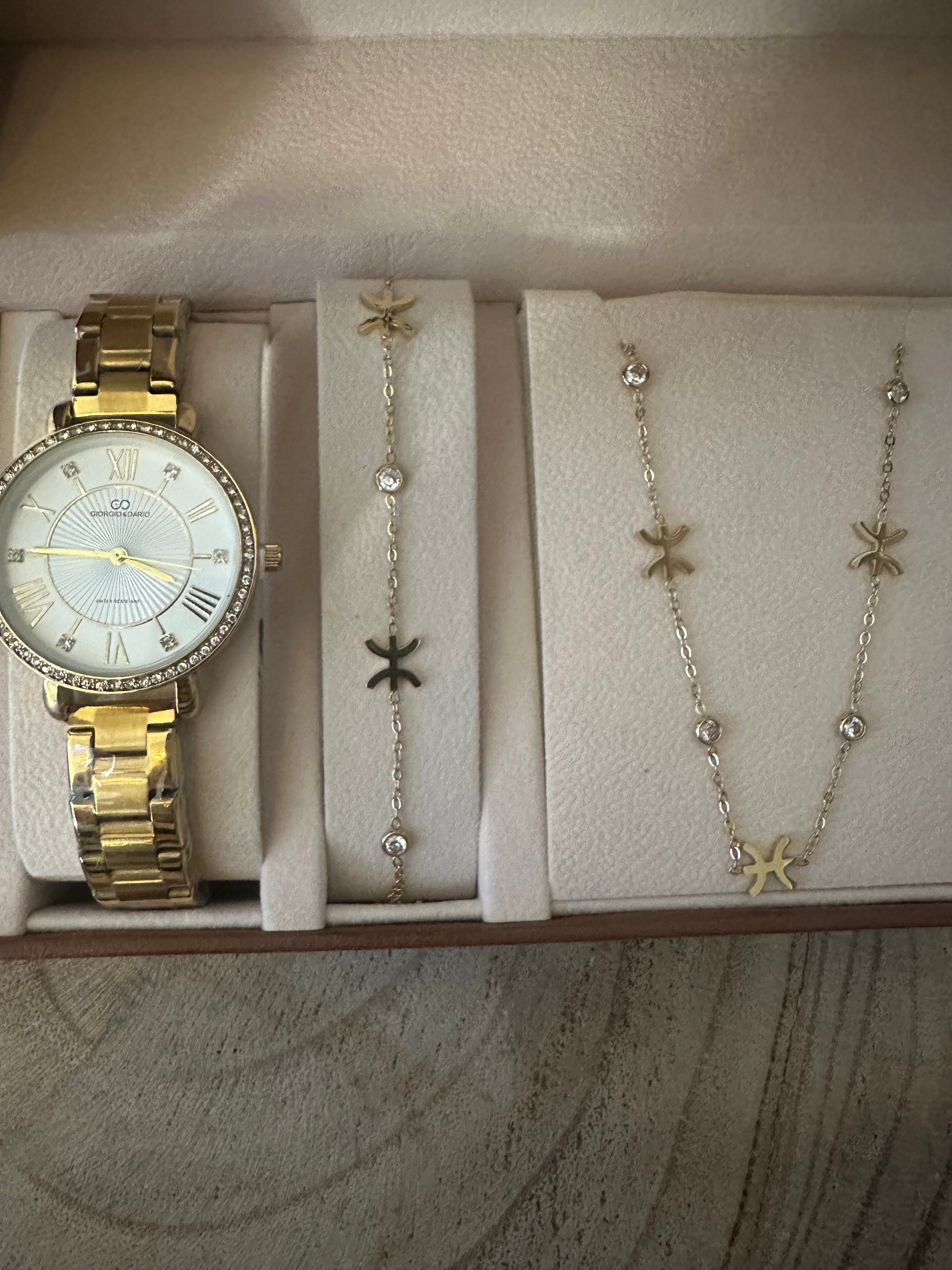 Coffret montre et bijoux