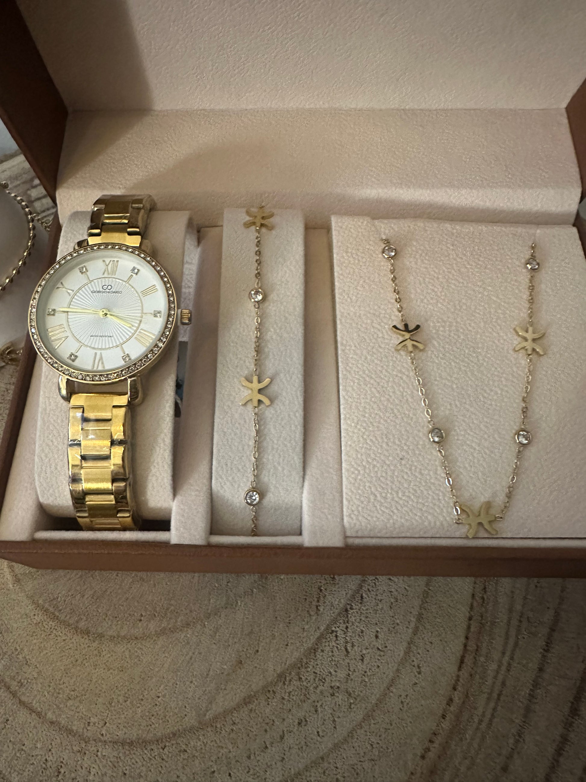Coffret montre et bijoux