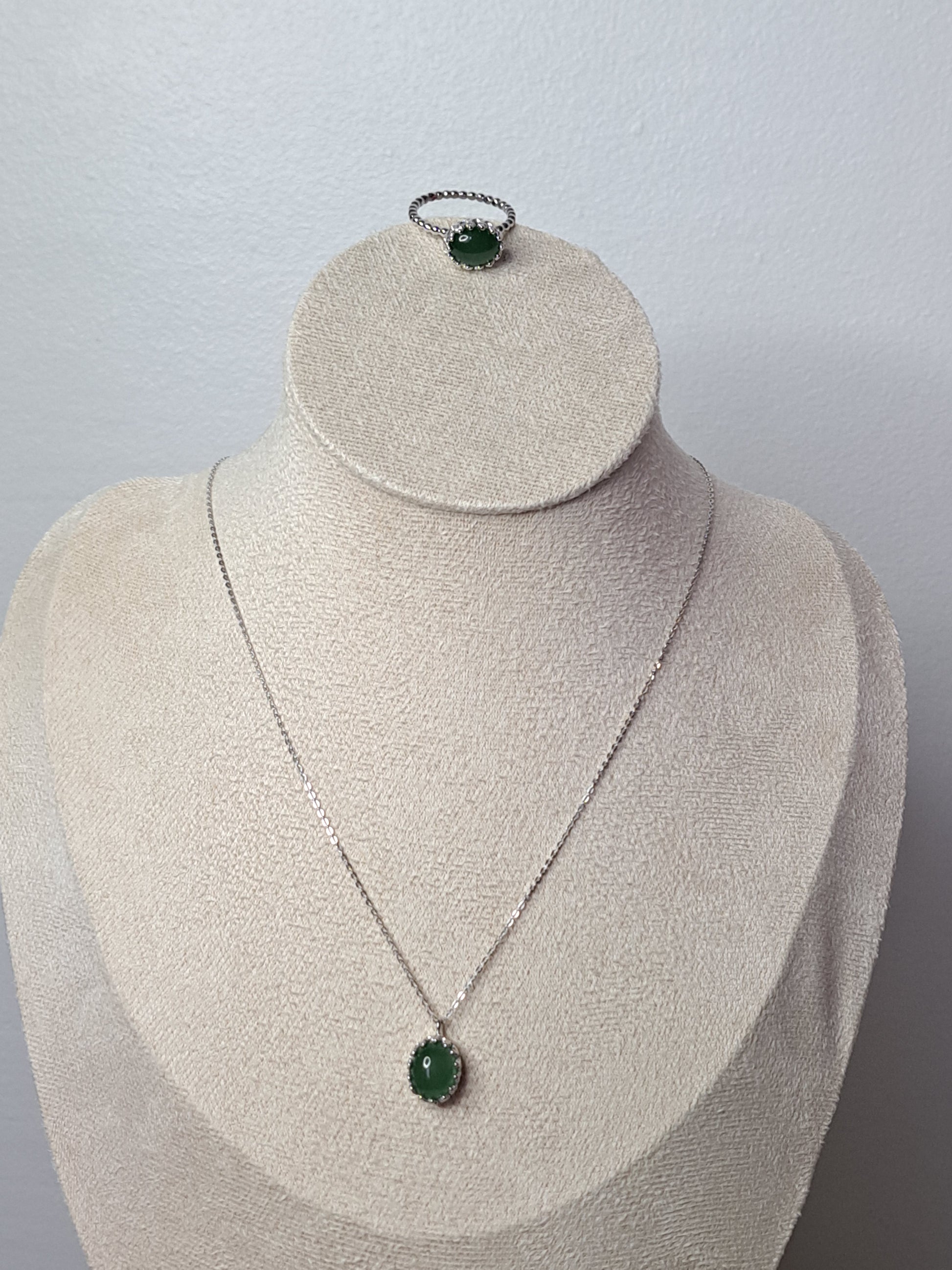 Collier aventurine verte
