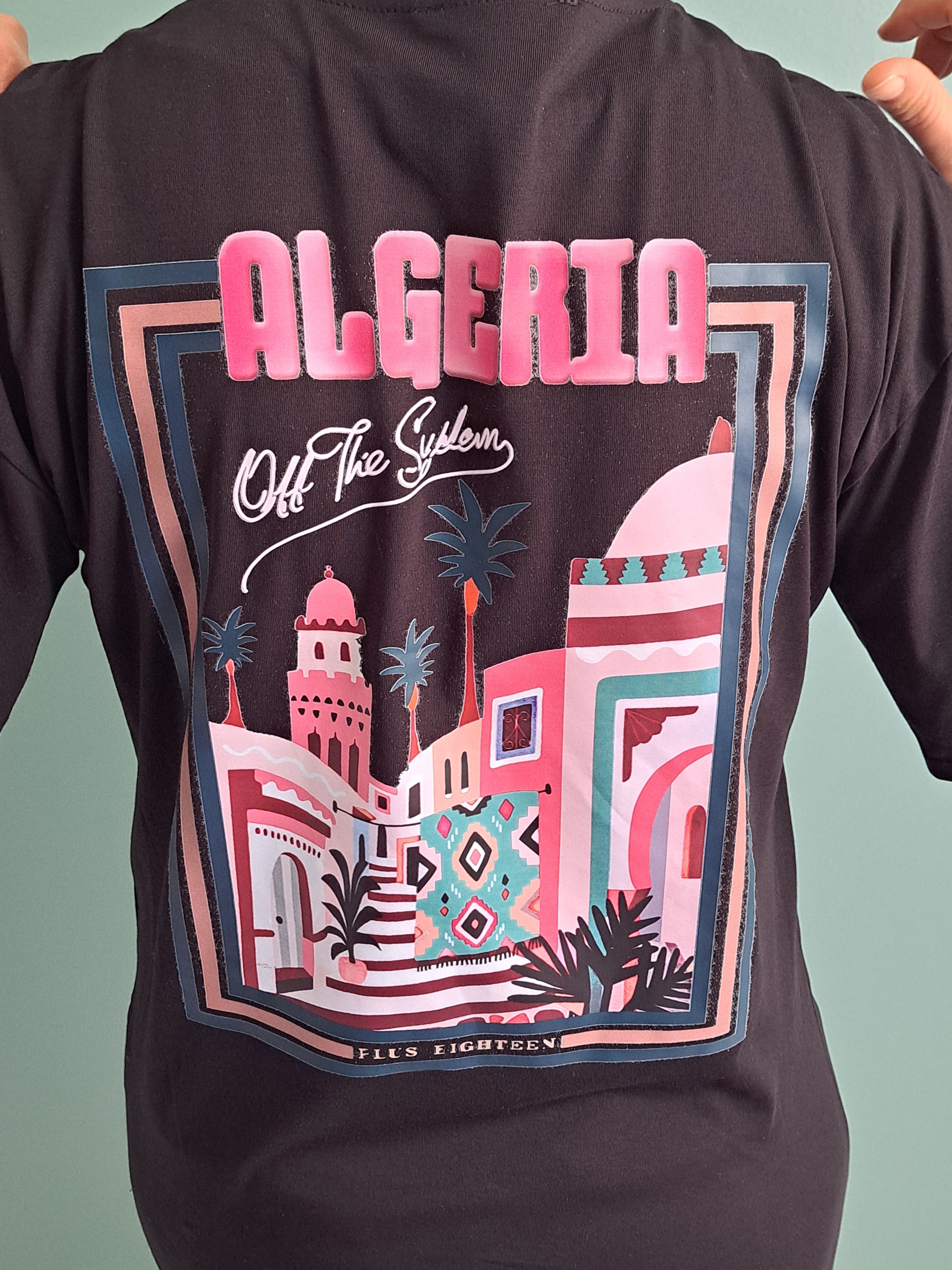 T-shirt Algeria noir